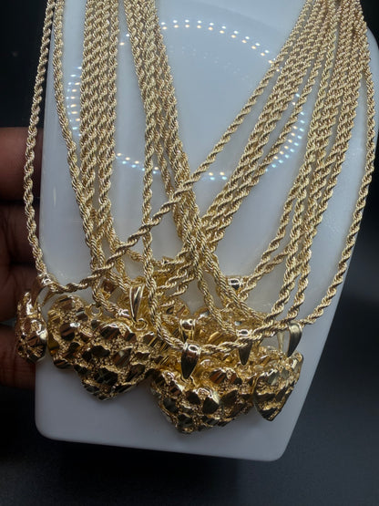 Nugget Heart Necklace