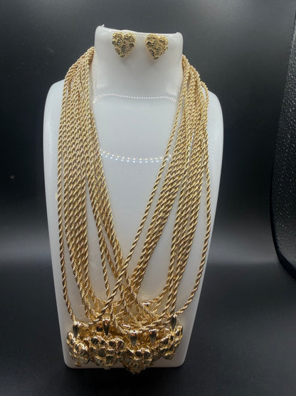 Nugget Heart Necklace