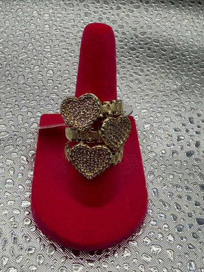 Pink Rolex Heart Ring