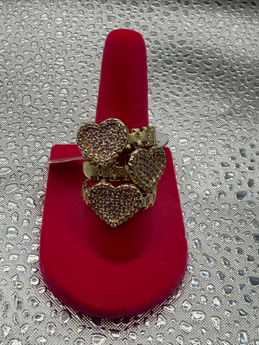 Pink Rolex Heart Ring