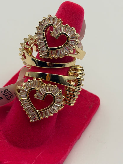 Baguette Heart Ring