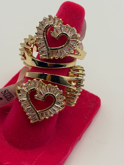 Baguette Heart Ring