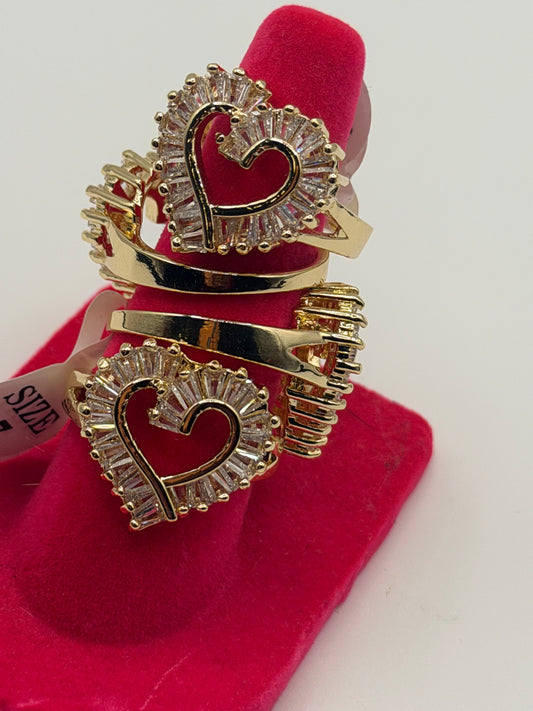 Baguette Heart Ring