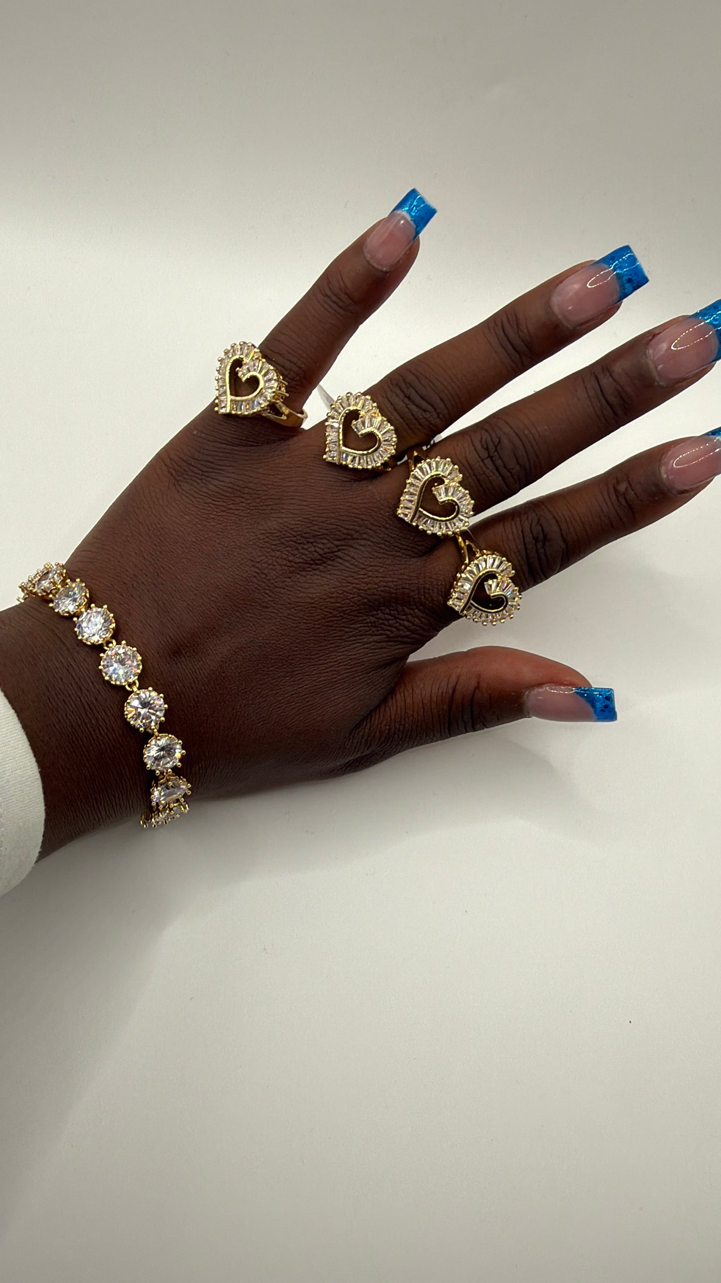 Baguette Heart Ring