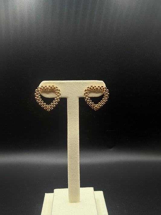 Rolex Heart Earrings